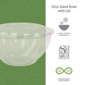Food Containers & Lids | Eco-Products EP-SB32 32 oz. Renewable and Compostable Salad Bowls with Lids (150/Carton) image number 6