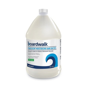 Boardwalk 601200-41ESSN 1-Gallon Bottle Pearlescent Moisturizing Liquid Hand Soap Refill - Aloe Scent