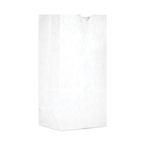 Grocery Bags | Ross & Wallace Paper Products 05007500BX 7.5 in. x 10.5 in. #30 Size Grocery Paper Bags - White (500/Carton) image number 0