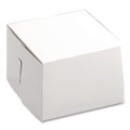 Bakery Boxes & Containers | SCT SCH 0909 6 in. x 6 in. x 4 in. Non-Window Paper Bakery Boxes - White (250/Bundle) image number 2