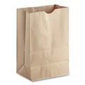 Grocery Bags | Ross & Wallace Paper Products 110401 10.13 in. x 6.75 in. x 14.38 in. 1/8 BBL 57 lbs. Capacity Squat Paper Grocery Bags - Kraft (500/Bundle) image number 1