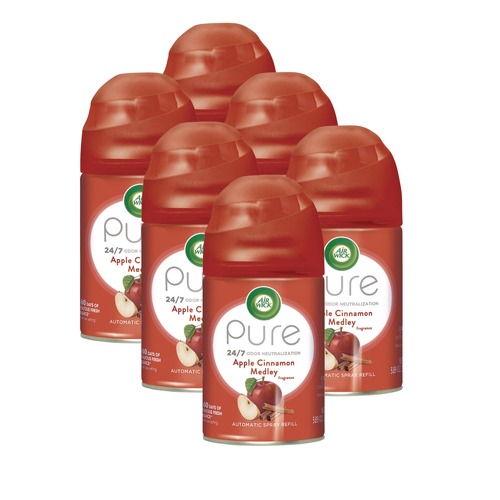 Air Fresheners & Odor Eliminators | Air Wick 62338-78283 Freshmatic Ultra 5.89 oz. Aerosol Spray Refill - Apple Cinnamon Medley (6/Carton) image number 0