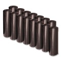 Low-Density Trash Bags | Boardwalk W4832YKKR01 24 in. x 32 in. 16 gal. 1 mil Perforated Roll Low-Density Waste Can Liners - Black (150/Carton) image number 0
