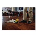 Mop Handles | Rubbermaid Commercial FGH126000000 Invader 60 in. Aluminum Side-Gate Wet-Mop Handle - Gray/Yellow image number 4