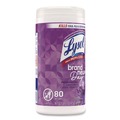Cleaning Cloths & Wipes | LYSOL Brand 19200-56264 Disinfecting Wipes, 1-Ply, 7 x 7.25, Lavender and Cotton Blossom, White, 80 Wipes/Canister, 6 Canisters/Carton image number 3