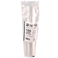 Cup Lids | Fabri-Kal 9508068 Kal-Clear/Nexclear Flat Lid with No Slot Plastic Drink Cup Lids Fits 9 oz. to 10 oz. Cold Cups - Clear (2500/Carton) image number 2