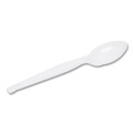 Disposable Spoons | Dixie TH217 Heavyweight Plastic Cutlery Teaspoons - White (1000/Carton) image number 2