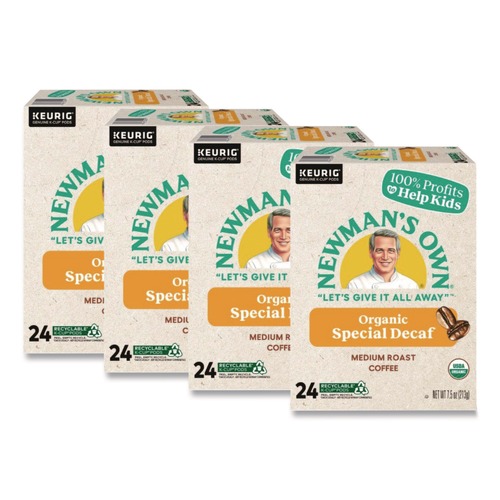 Coffee - Decaffeinated | Newman's Own Organics 5000351722 Coffee K-Cups - Special Decaf (96/Carton) image number 0