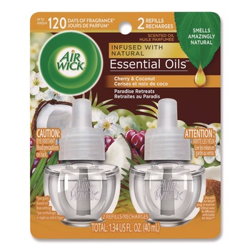 Air Wick 62338-91110 0.67 oz. Scented Oil Refills - Paradise Retreat (2/Pack)