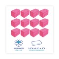 Sponges | Boardwalk A21BWK 0.9 in. Thick 3.6 in. x 6.5 in. Cellulose Sponges - Small, Pink (2/Pack, 24 Packs/Carton) image number 7