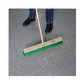 Brooms | Boardwalk BWK20724 3 in. Green Flagged Recycled PET Plastic Bristles 24 in. Brush Floor Broom Head image number 4