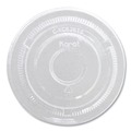 Cup Lids | Karat C-KC626TS-NH 12 oz. to 24 oz. Cold Cup No Hole Flat PET Lids - Clear (1000/Carton) image number 1