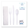 Cutlery Kits | Boardwalk BWKFKTNSMWPSWH 6-Piece Condiment/Fork/Knife/Napkin/Teaspoon Cutlery Kit - White (250/Carton) image number 5