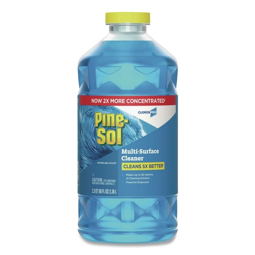 All Purpose Cleaners & Degreasers | Pine-Sol 60609EA 80 oz. CloroxPro Concentrated Multi-Surface Cleaner - Sparkling Wave Scent image number 0