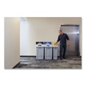Indoor Waste Receptacles | Rubbermaid Commercial 2171554 Slim Jim 33 gal 1-Stream Landfill Resin Recycling Station - Gray image number 3