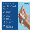 Perforated Roll & Hand Towels | Kleenex 02046 Convenience 9.2 in. x 9.4 in. Multi-Fold Paper Towels - White (150/Pack, 8 Packs/Carton) image number 3