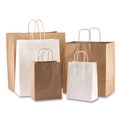 Shopping Bags | Kari-Out 1200130 13 in. x 7 in. x 17 in. Natural Kraft Flat Handles Kraft Paper Bags - Natural (250/Carton) image number 4