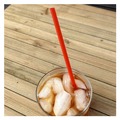 Straws/Stems/Sticks | Boardwalk BWKJSTUW775RED 7.75 in. Polypropylene Jumbo Straws - Red (2500/Carton) image number 4