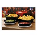 Food Containers & Lids | Pactiv Corp. OC08B Newspring VERSAtainer 5.7 in. x 4 in. x 1.45 in. 8 oz Plastic Microwavable Containers - Oval Black/Clear (150/Carton) image number 1