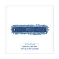 Mop Heads | Boardwalk BWK1136 36 in. x 5 in. Looped-End Cotton/ Synthetic Blend Dust Mop Head - Blue image number 3