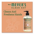 Hand Soaps | Mrs. Meyer's SJN391525 12.5 oz. Geranium Clean Day Liquid Hand Soap (6/Carton) image number 3