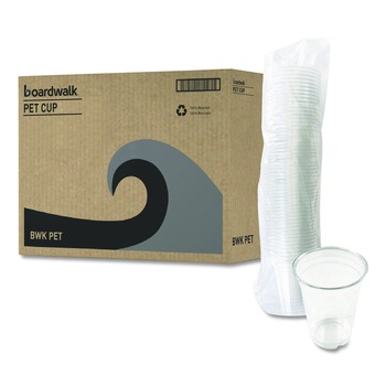 Boardwalk BWKPET14 14 oz. PET Cups - Clear (50/Bag, 20 Bags/Carton)
