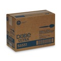 Disposable Spoons | Dixie SSS51 SmartStock Series-O 6 in. Mediumweight Plastic Cutlery Spoons Refill - Black (40/Pack, 24 Packs/Carton) image number 1