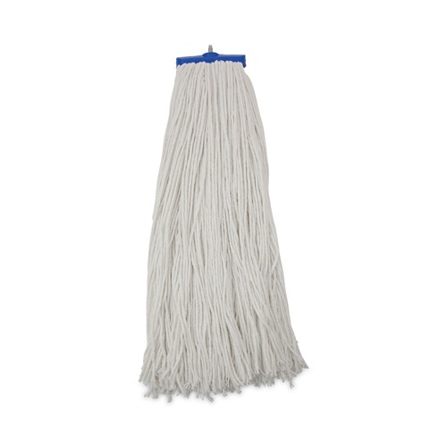 Mop Heads | Boardwalk BWK732R 32 oz. Economical Lie-Flat Rayon Fiber Mop Head - White (12/Carton) image number 0