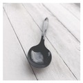 Disposable Spoons | Boardwalk BWKSOUPBLMW Mediumweight Polypropylene Plastic Soup Spoon Cutlery - Black (1000/Carton) image number 3