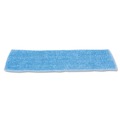 Mop Heads | Rubbermaid Commercial FGQ40900BL00 Economy 18 in. Microfiber Wet Mopping Pads - Blue (12/Carton) image number 0
