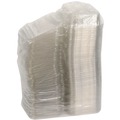 Food Storage Containers & Lids | Pactiv Corp. TEHL7X624 7.25 in. x 6.37 in. x 2 in. 24 oz. EarthChoice Tamper Evident Recycled Hinged Lid Deli Container - Clear (231/Carton) image number 2