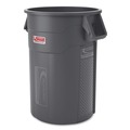 Indoor Waste Receptacles | Suncast Commercial TCU44 Injection Molded Utility Trash Can, 44 gal, Plastic/Resin, Gray image number 0