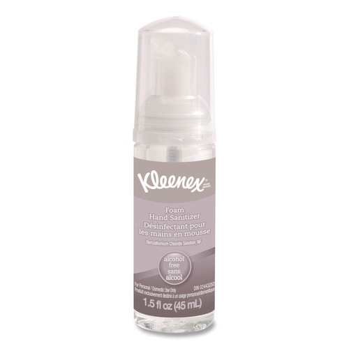 Hand Sanitizers | Kleenex 34136 1.5 oz. Pump Bottle Alcohol-Free Foam Hand Sanitizer - Unscented image number 0