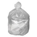 High-Density Trash Bags | Good 'n Tuff 1507622 30 in. x 36 in. 30-Gallon 8 mic. Waste Can Liners - Natural (500/Carton) image number 1