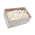 Disposable Forks | Pactiv Corp. YPSMFTEC EarthChoice PSM Heavyweight Plastic Cutlery Fork - Tan (1000/Carton) image number 1