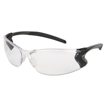 EYE CARE AND PROTECTION | MCR Safety BD110PF Backdraft Anti-Fog Clear Glasses - Clear/Black