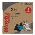 Perforated Roll & Hand Towels | WypAll 05930 8.34 in. x 16.8 in. X80 Cloths HYDROKNIT POP-UP Box - Red (80/Box, 5 Boxes/Carton) image number 3
