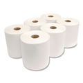 Perforated Roll & Hand Towels | Morcon Paper W61000 Morsoft 8 in. x 1000 ft. 1-Ply Universal Roll Towels - White (6/Carton) image number 2