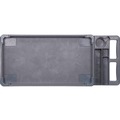 Carts | Boardwalk UC4018BWK23 17.25 in. x 40 in. x 33.5 in. 2-Shelf Plastic Utility Cart - Gray image number 3