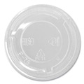 Cup Lids | Karat C-KC78TS-NH 8 oz. to 10 oz. Cold Cup No Hole Flat PET Lids - Clear (1000/Carton) image number 0