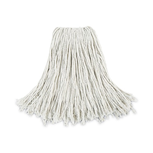 Mop Heads | Boardwalk BWK2024CCT #24 Cut-End Cotton Wet Mop Head - White (12/Carton) image number 0