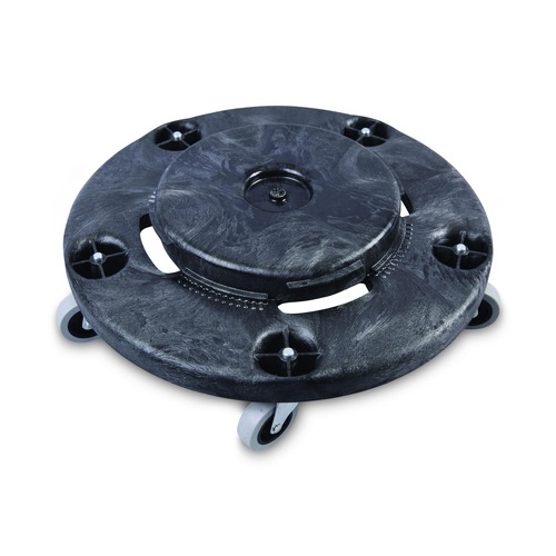 Dollies | Boardwalk 3485200 300 lbs. Capacity 18.25 in. Diameter Refuse Container Utility Dolly - Gray image number 0