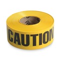 Safety Tapes | Tatco 10700 3 in. x 1000 ft. Caution Barricade Safety Tape - Black/Yellow image number 2