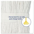 Mop Heads | Boardwalk BWK2016CEA #16 Cut-End Cotton Wet Mop Head - White image number 7
