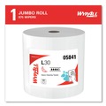 Perforated Roll & Hand Towels | WypAll 05841 875/Roll L30 Wipers Jumbo Roll - White image number 1