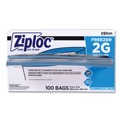 Resealable Bags | Ziploc 682254 2-Gallon 2.7 mil. 13 in. x 15.5 in. Double Zipper Freezer Bags - Clear (100/Carton) image number 1