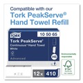 Towel Dispensers | Tork 552538 PeakServe Continuous 14.44 x 3.97 x 19.3 Hand Towel Dispenser - Black image number 2