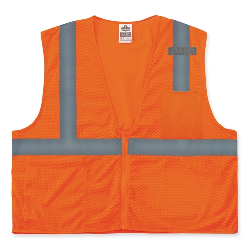Clothing Protection | Ergodyne 21047 GloWear 8210Z Class 2 Economy Mesh Vest Polyester Orange 2X-Large/3X-Large image number 0
