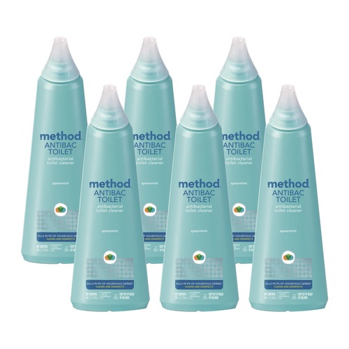 Toilet Bowl Cleaners | Method MTH01221CT 24 oz Antibacterial Toilet Cleaner Bottle - Spearmint (6/Carton) image number 0