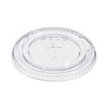 Cup Lids | Dart 662TS Straw-Slot Lids for 9 - 20 oz. Cold Cups - Clear (100/Pack) image number 0